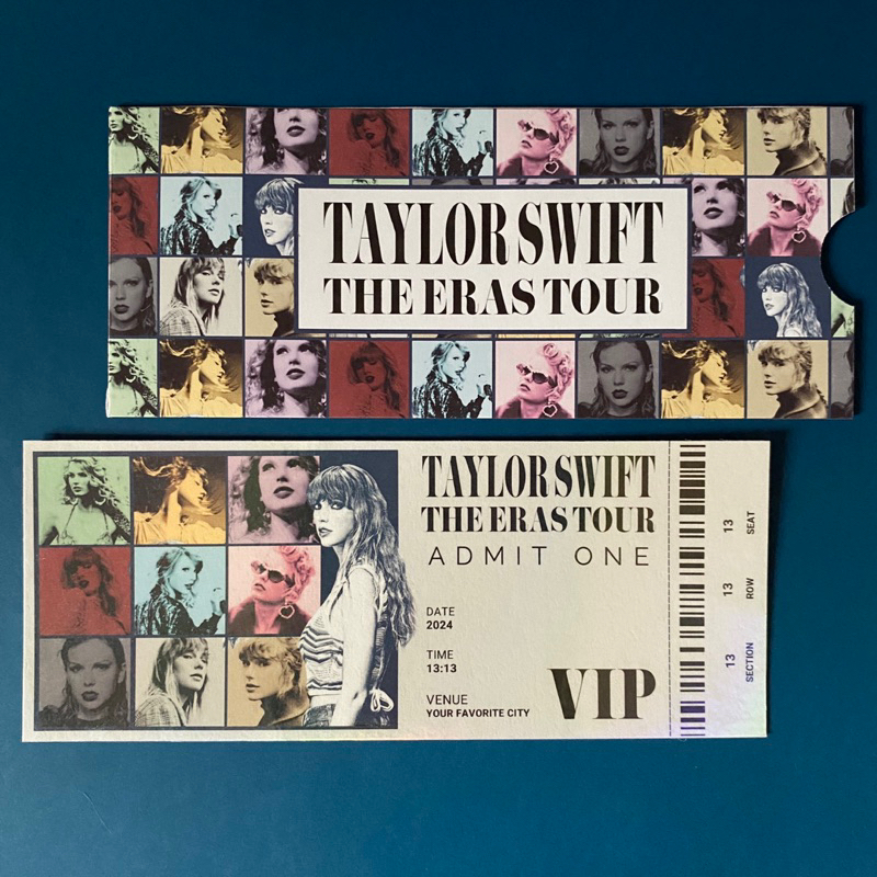 Taylor Swift The Eras Tour Ticket Merch Souvenir Collectible ...