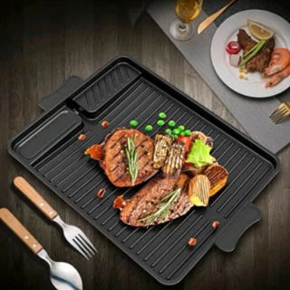 1pc, Korean BBQ Grill Pan, Korean BBQ Grill Non Stick Grill Pan Circular  Stovetop BBQ Grill Plate Barbecue Disk For Indoor Outdoor Camping