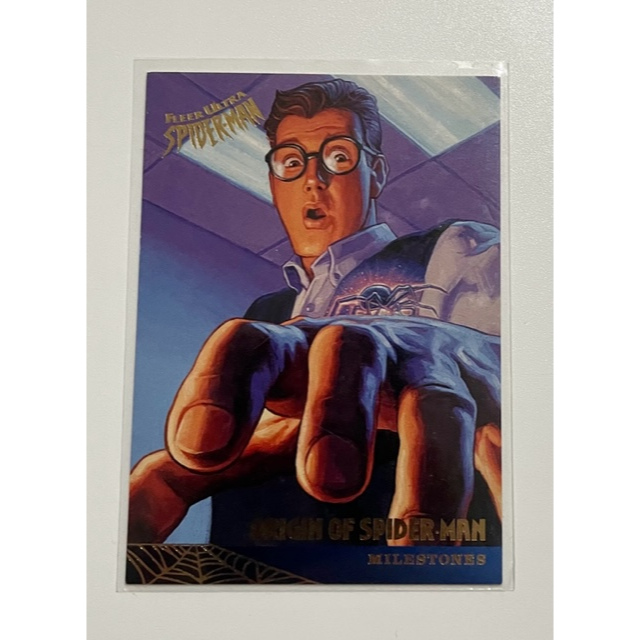 1995 Fleer Ultra Marvel SpiderMan 85 Milestones Origin of Spider