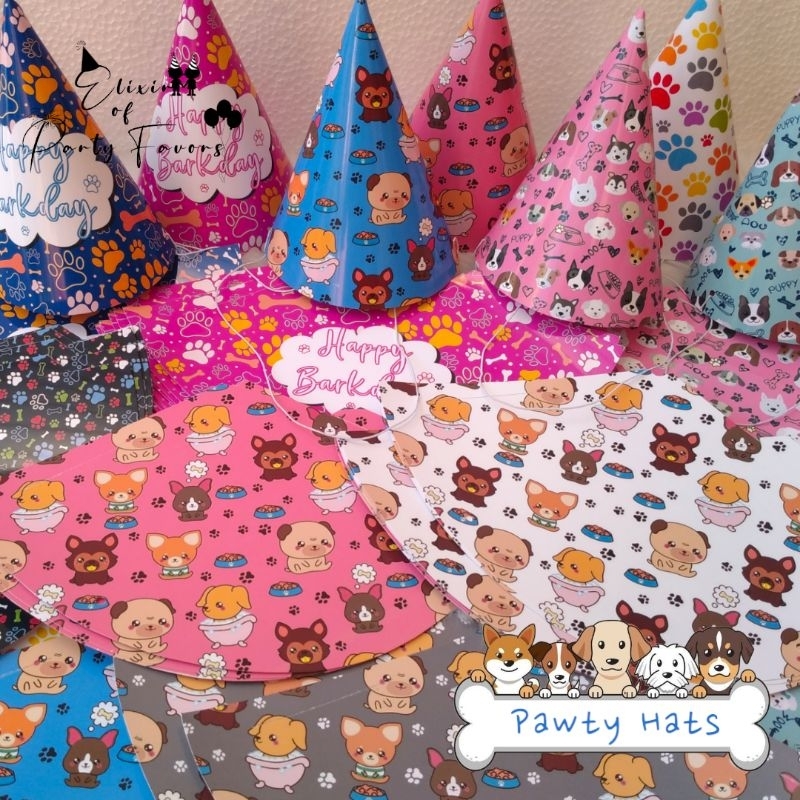 SMALL Dog Party Hats Pawty Hats/Customized Party Hats Shopee Philippines