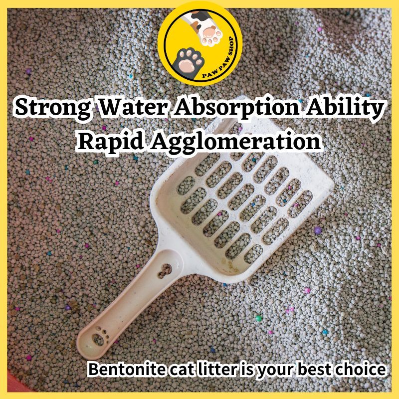 2kg Natural Bentonite Cat Litter Sand Biodegradable Fast Clumping Lavender Lemon Scent Cat