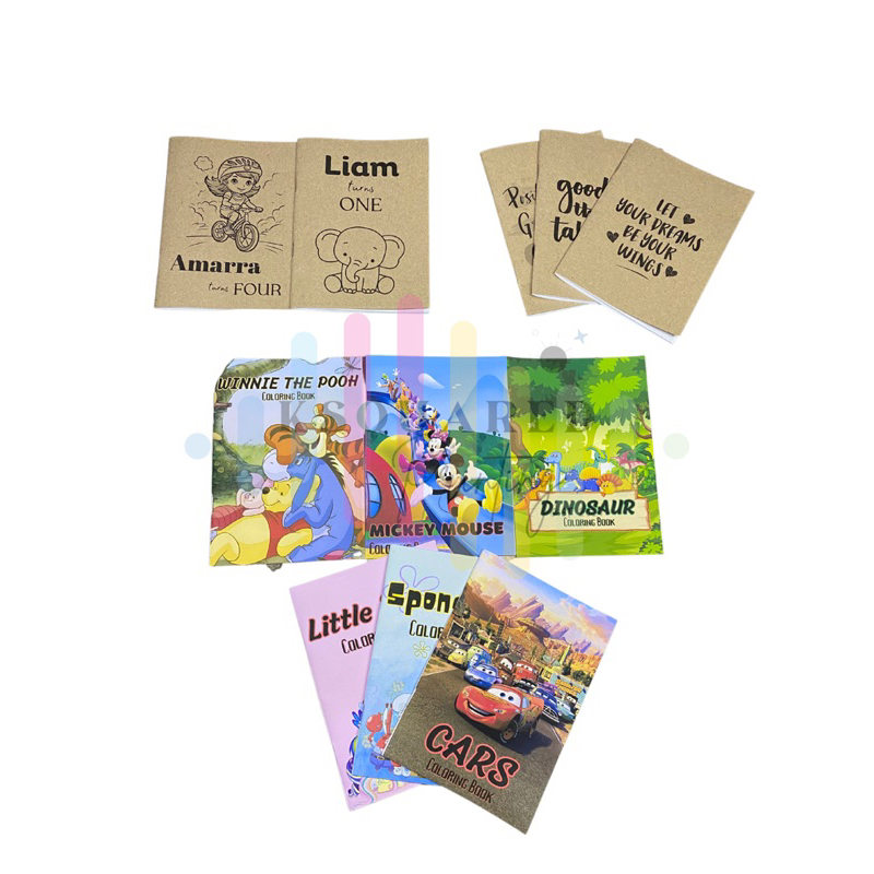 Mini Coloring Booklet | Mini Blank Notebook | Perfect for souvenirs ...