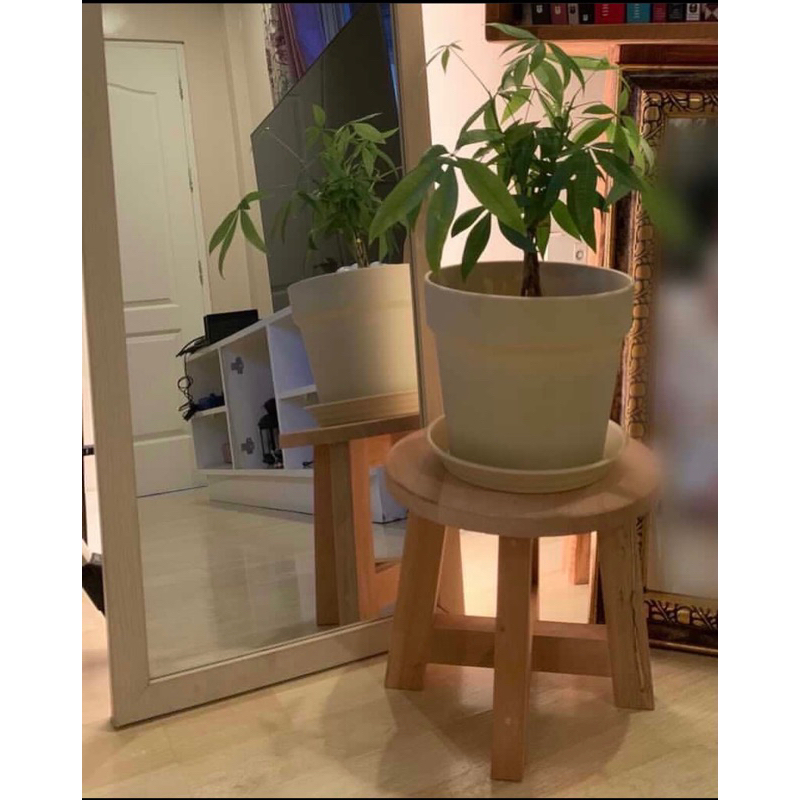 solid kd Mahogany wood small bilog bangkito (no varnish) Shopee