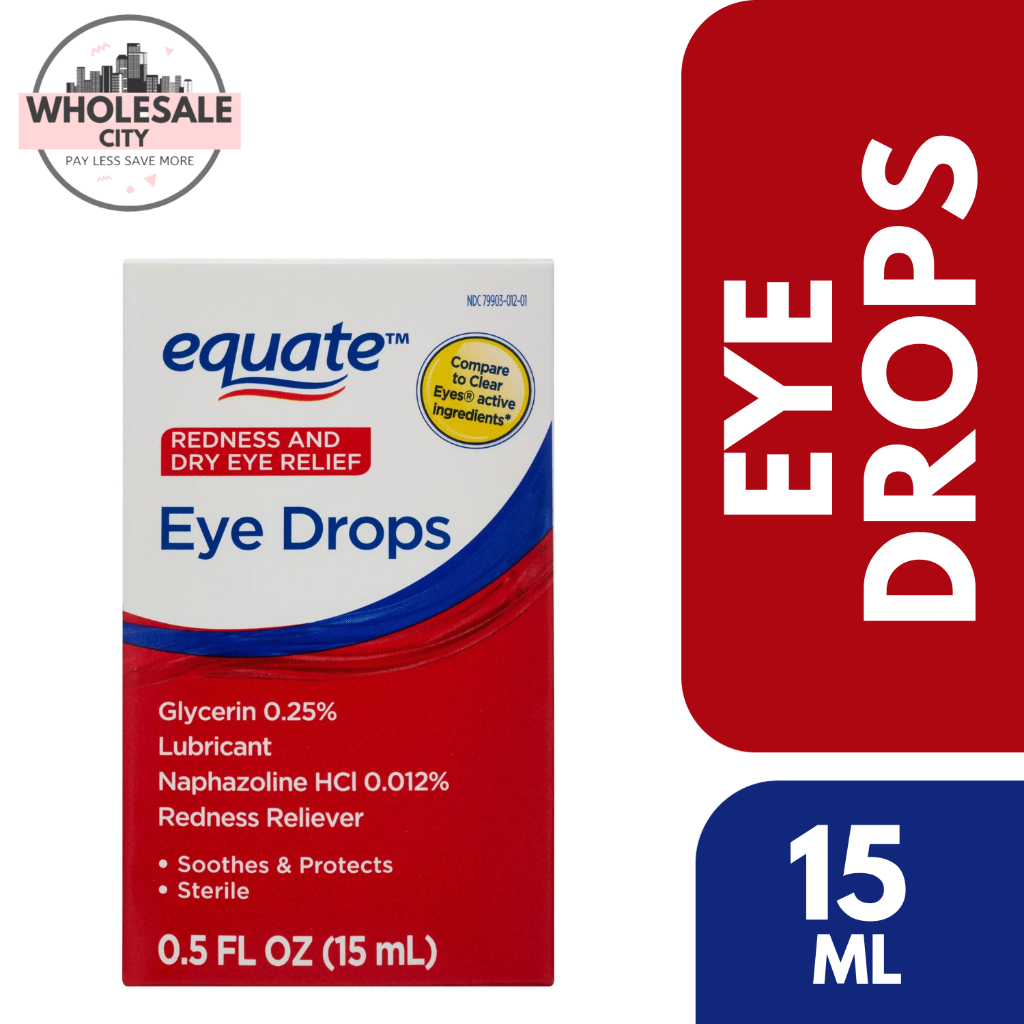 Equate Redness and Dry Eye Reliever Eye Drops 15ml | Shopee Philippines