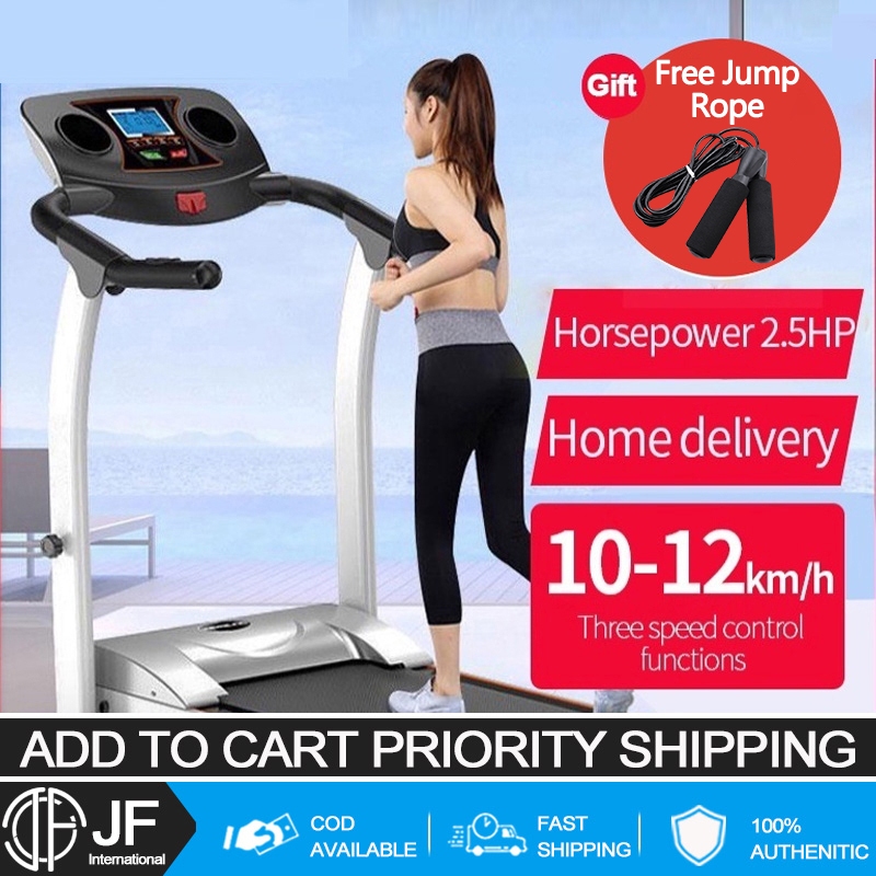 Electric Treadmill adjustment shock absorbing foldable exercise  machine automatic treadmill