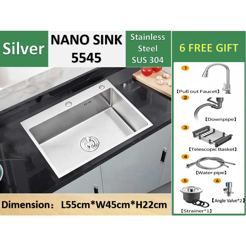 Small Size NANO Sink 304 Stainless Steel Handmade Kitchen Sink ...