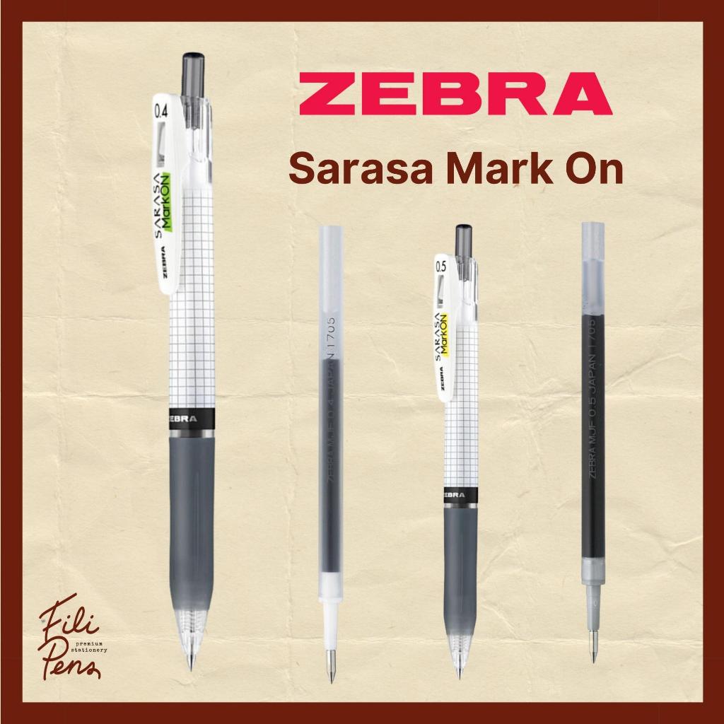 Zebra Sarasa Mark On Gel Pen Black Ink 0.4mm 0.5mm Shopee Philippines
