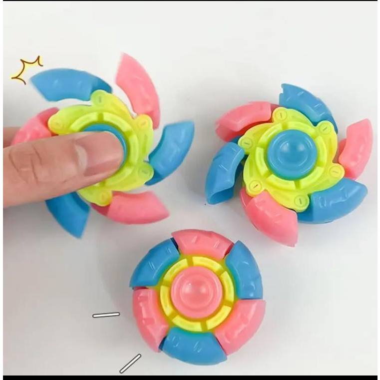 BUY 2 GET 1 Akrsuperior Fidget Gyro LED Spinner 3D finger decompression ...