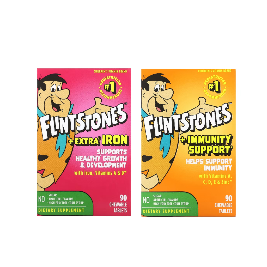 FLINTSTONES, CHILDREN'S MULTIVITAMINS, 60 / 90 Chewable Tablets ...