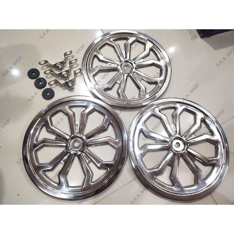 BAJAJ RE RIM COVER ALLOY FINISHED PURE STAINLESS | Shopee Philippines