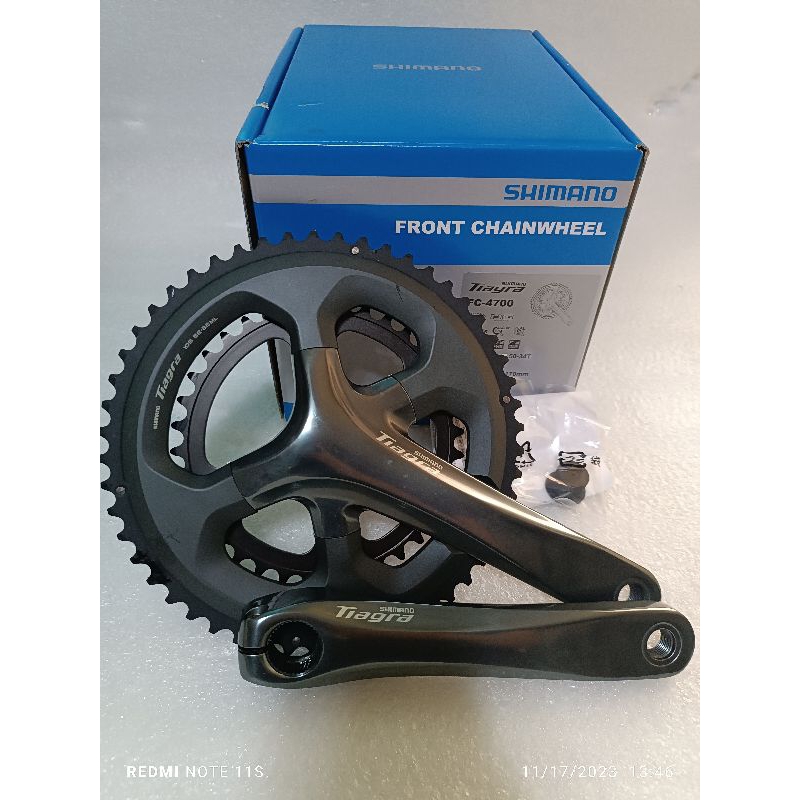 SHIMANO Tiagra 10-speed Double Chainring Set FC-4700 10-Speed Road