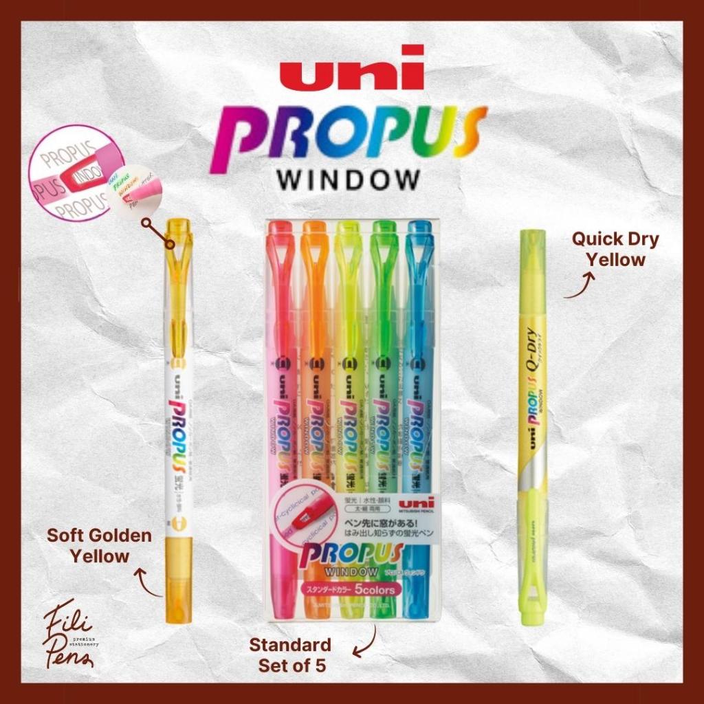 Uni Propus Window Highlighter Quick Dry Highlighter with SeeThrough