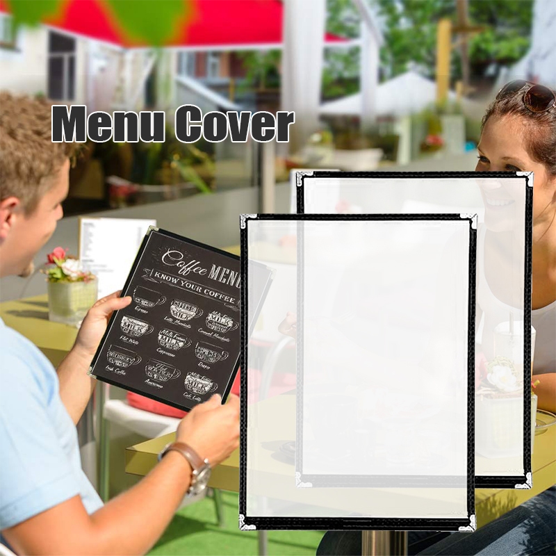 A4 Transparent Menu Book Cover Menu Holder Menu Book Price List With