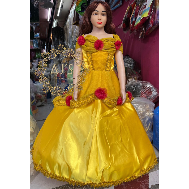 Princess Belle Costume For Kids and Adult | Shopee Philippines