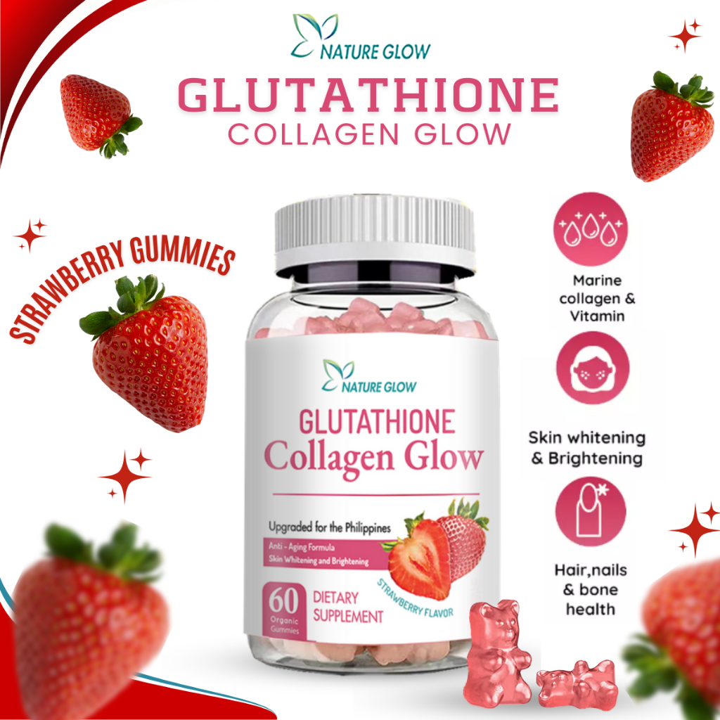 Nature Glow Glutathione Collagen Glow Gummies Original AntiAging