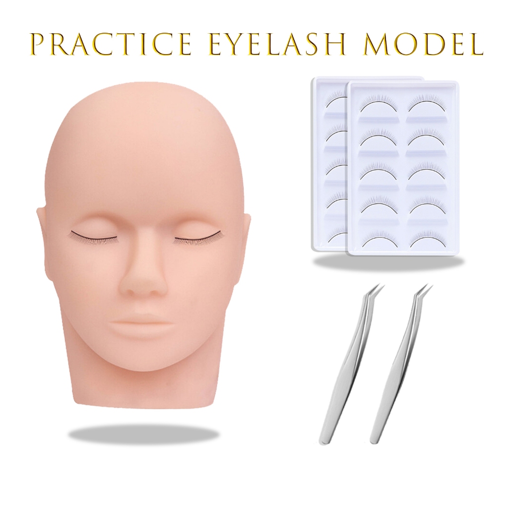 Soft Mannequin Head Eyelash Maniquin Practice Manequin Model Makeup