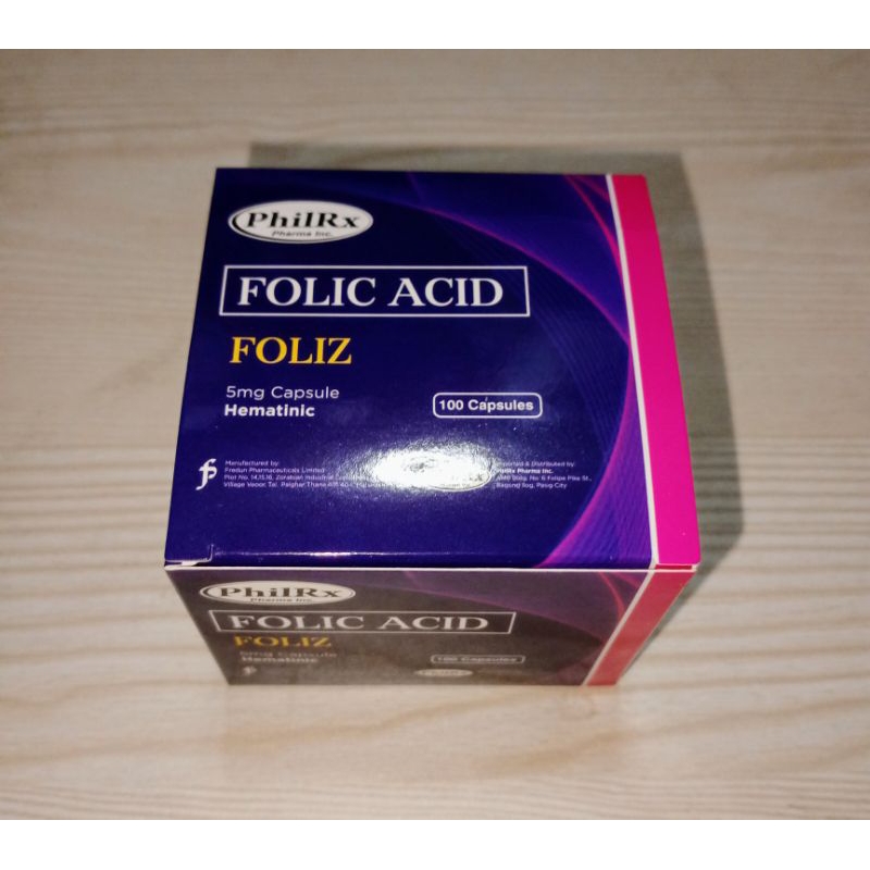 Foliz Folic Acid Folic Acid Folidaze 5mg 100 Capsules 100 Capsules Shopee Philippines