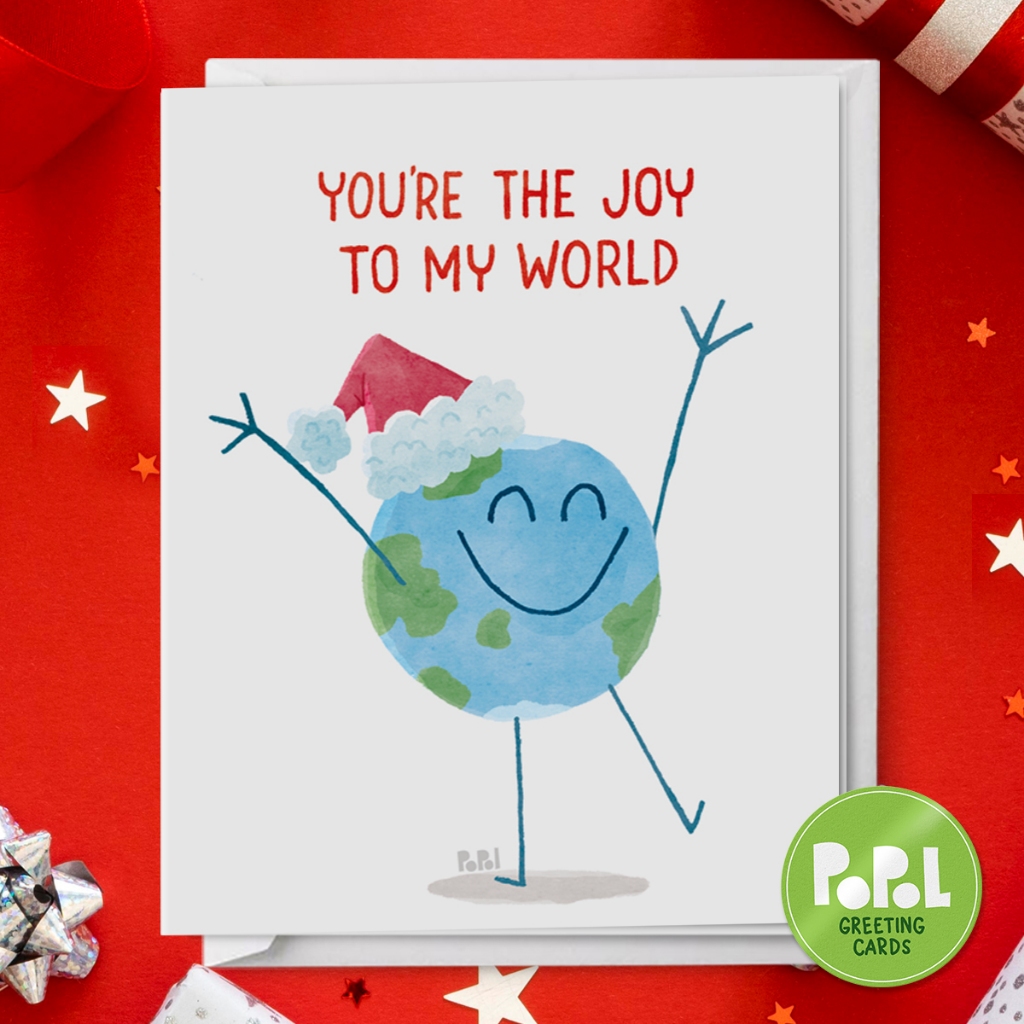Popol - You're the Joy to My World - Merry Christmas Card Cute Sweet ...