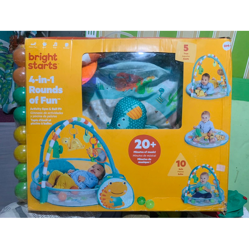 Bright Starts 4 in 1 Rounds of fun Activity Gym | Shopee Philippines