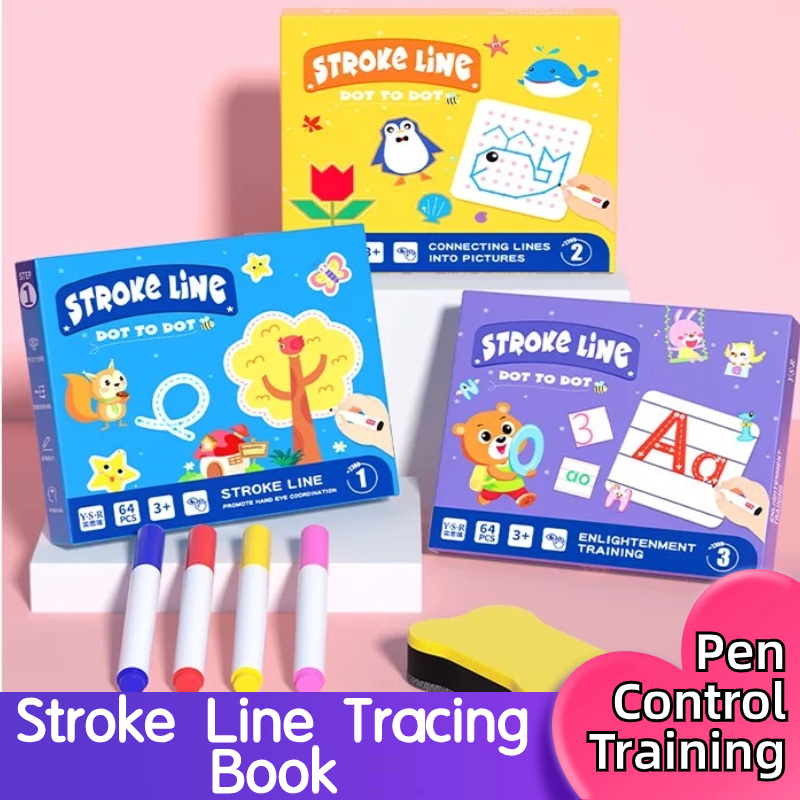 Magic Tracing Workbook Pen Training Educational Tool Reusable Line ...