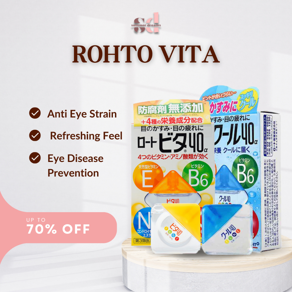 ROHTO Vita 40α Eye Drop – 12ml Original ROHTO Eye Drop Made in Japan ...