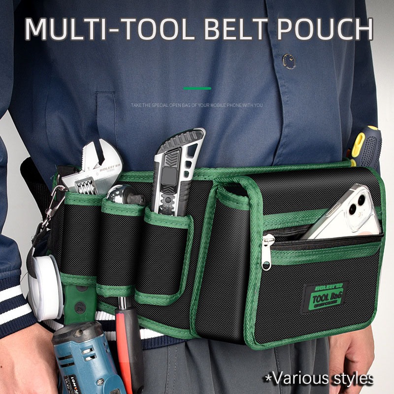 Tool Bag Waist Pockets MultiPockets Waist Utility Belt Organizer Bag