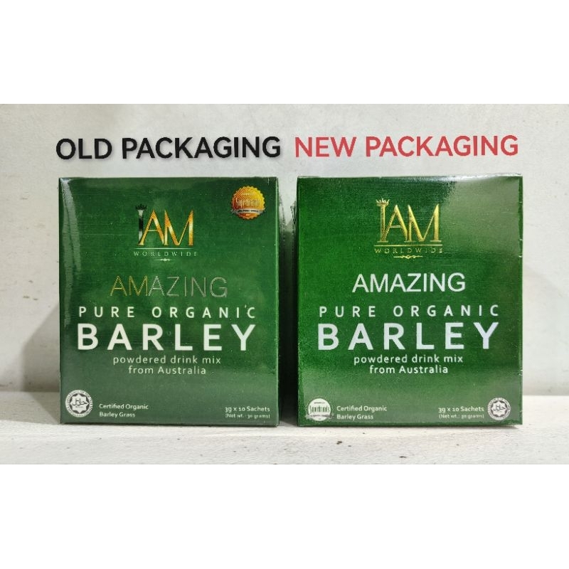 3 Boxes IAM Amazing Pure Organic Barley Powdered Drink Mix | Shopee  Philippines