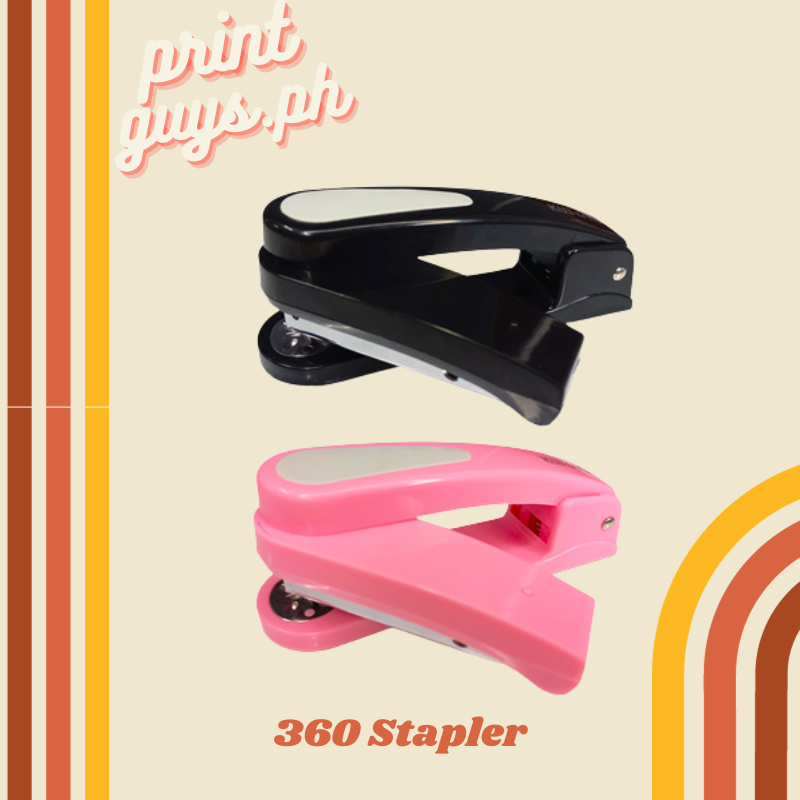360 Rotation STAPLER Black / Pink | Shopee Philippines