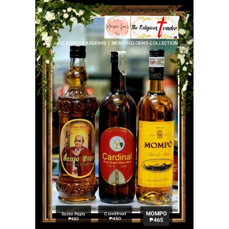 Original Mompo , Cardinal, Santo Papa Mass Wine | Shopee Philippines