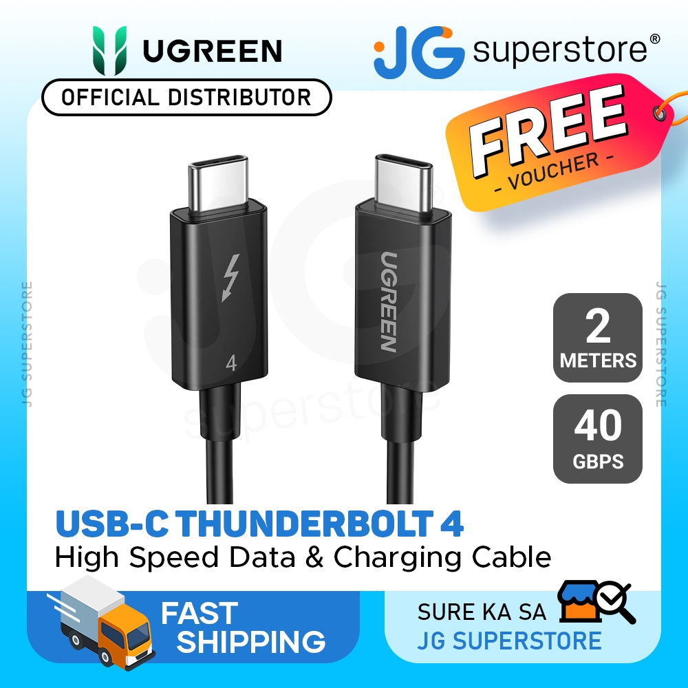 UGREEN Thunderbolt 4 100W USB C Fast Charging & Data Cable With 40Gbps ...