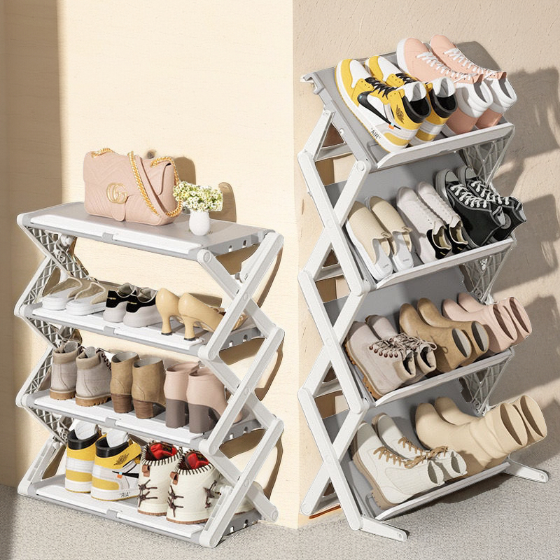 OLA Foldable Shoes Rack Stainless steel Shoes Organizer Storage Stand