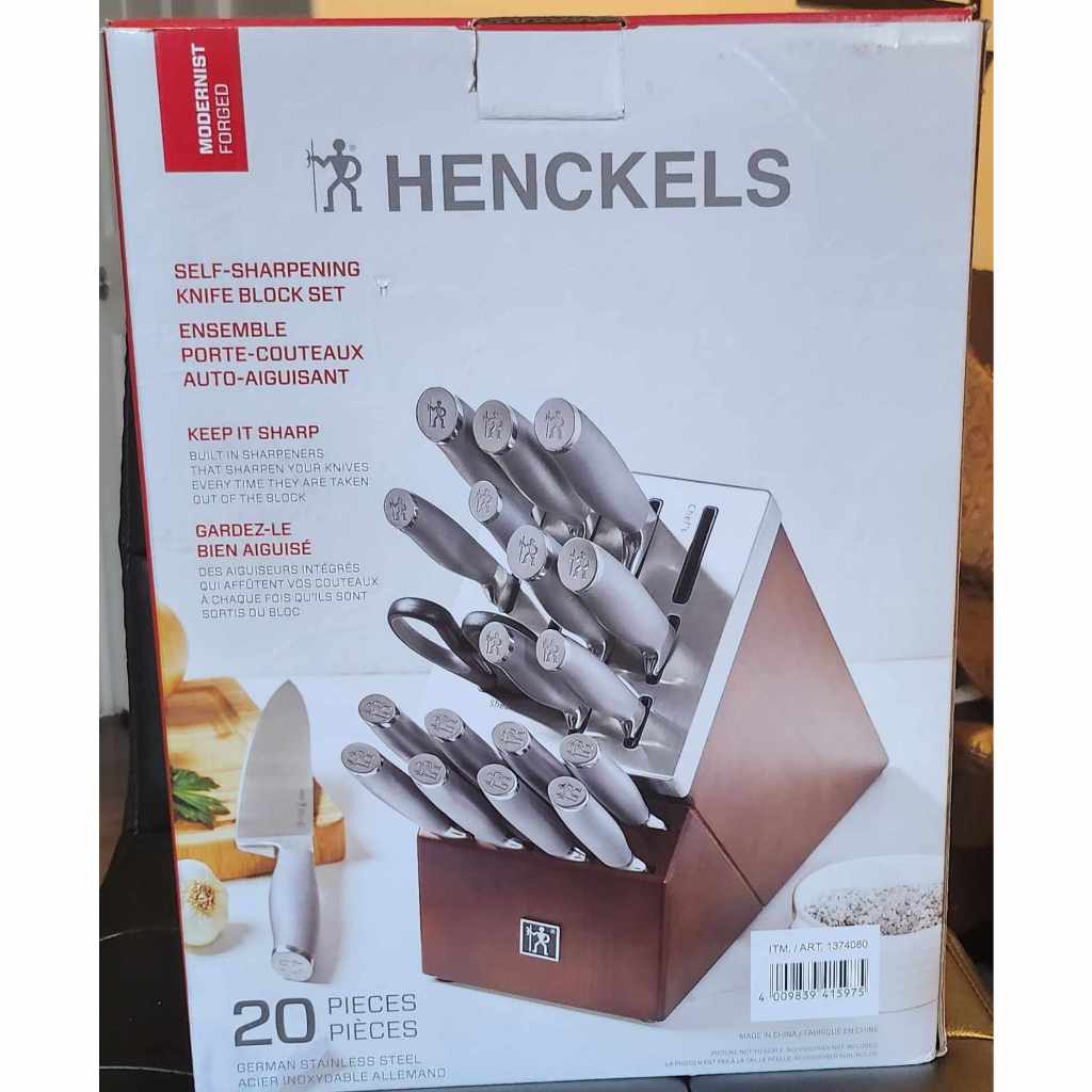 NEW and ORIGINAL HENCKELS MODERNIST Selfsharpening Knife Block Set