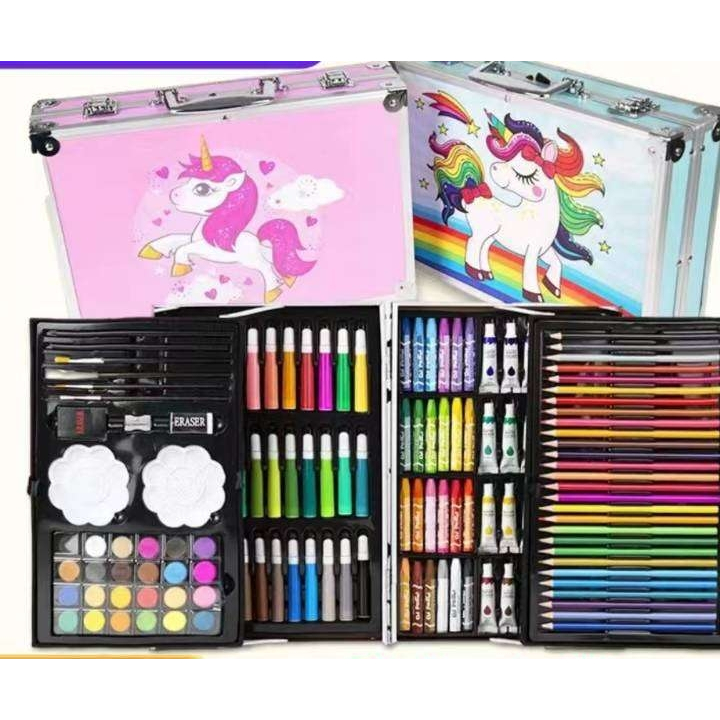 145pcs ART COLORING, DRAWING PAINTING SET FOR KIDS | Shopee Philippines