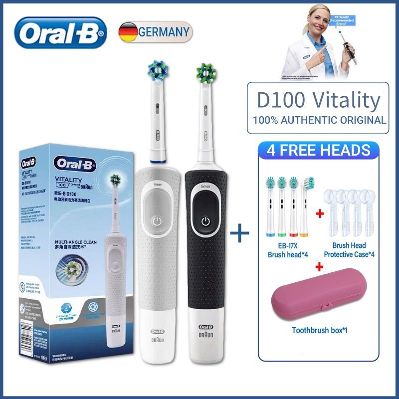 【FREE Gift】Oral B Electric Toothbrush D100 2D Orai B Toothbrush ...