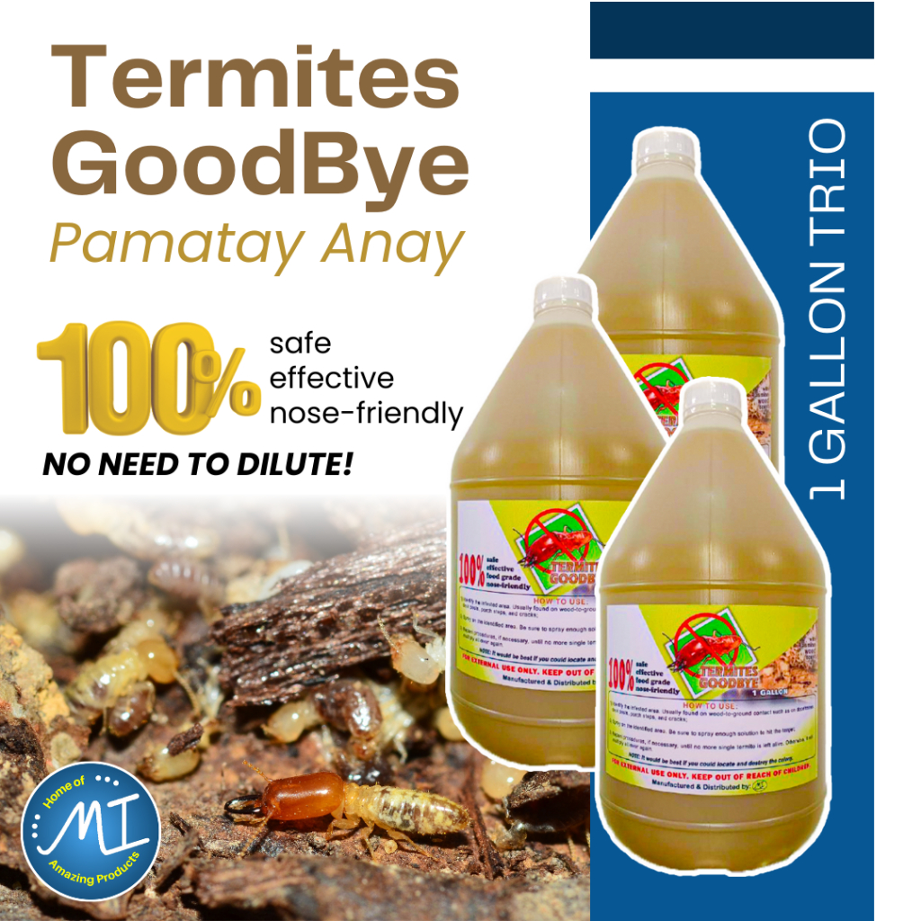 1 Gallon TRIO Termites GoodBye // Pamatay Anay // termite killer ...