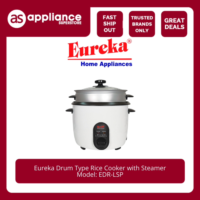 Eureka 1L Drum Type Rice Cooker with Steamer EDR-1.0L SP | Shopee ...