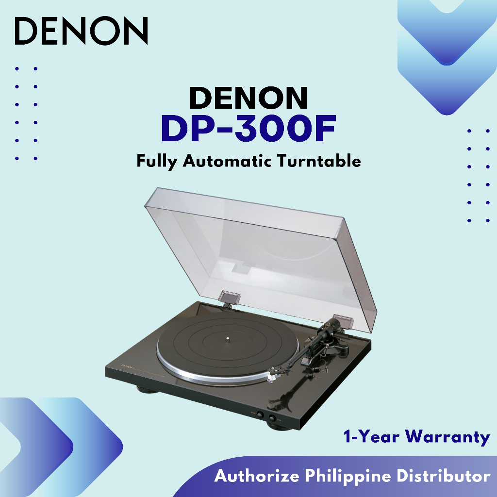 Denon DP300F Fully Automatic Analog Turntable with Builtin Phono