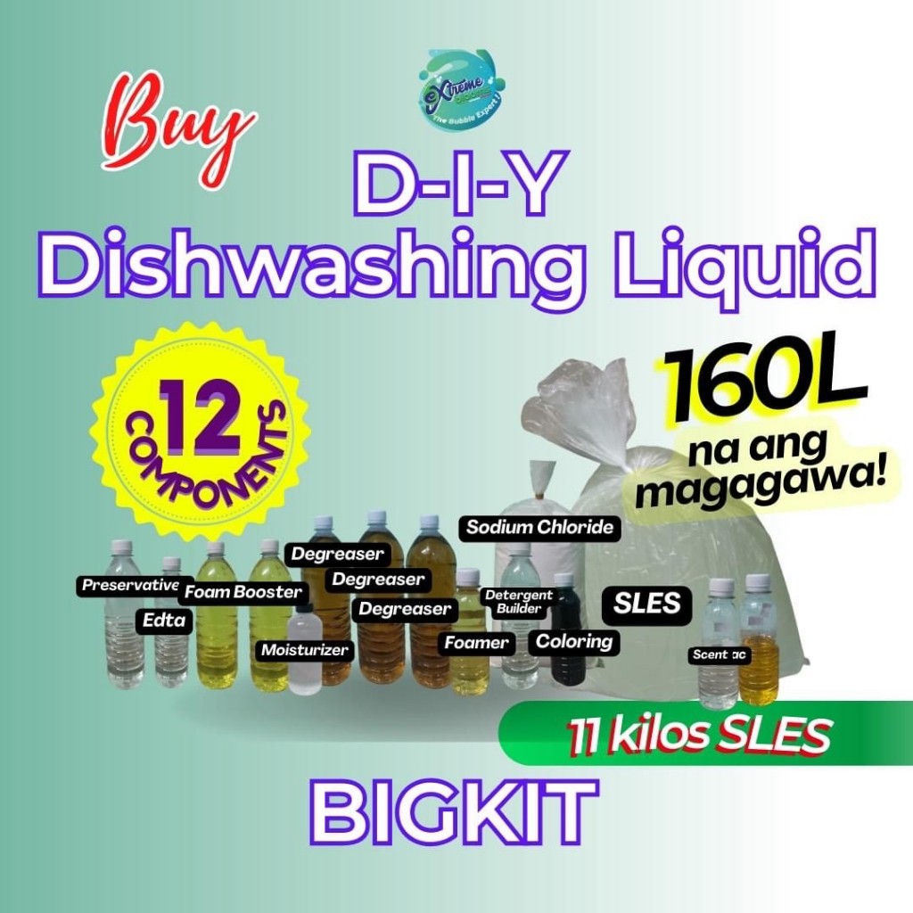 Negosyo Kit (Dishwashing Liquid 12 Component) 160 Liter Shopee