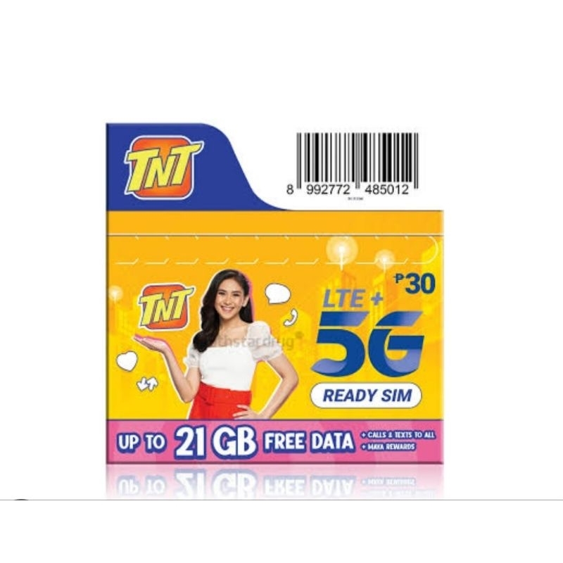 Updated TNT SIM 2025/ TNT 5 G prepaid Sim card Triple Cut(Regular
