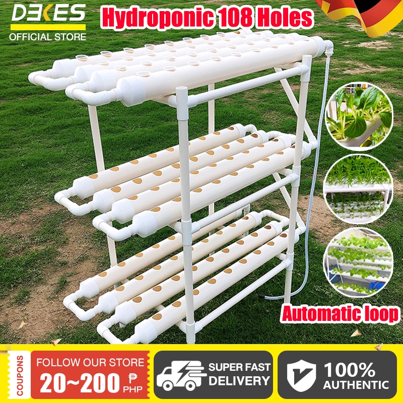hydroponics-soilless-cultivation-seed-nft-system-36-72-108-144-holes