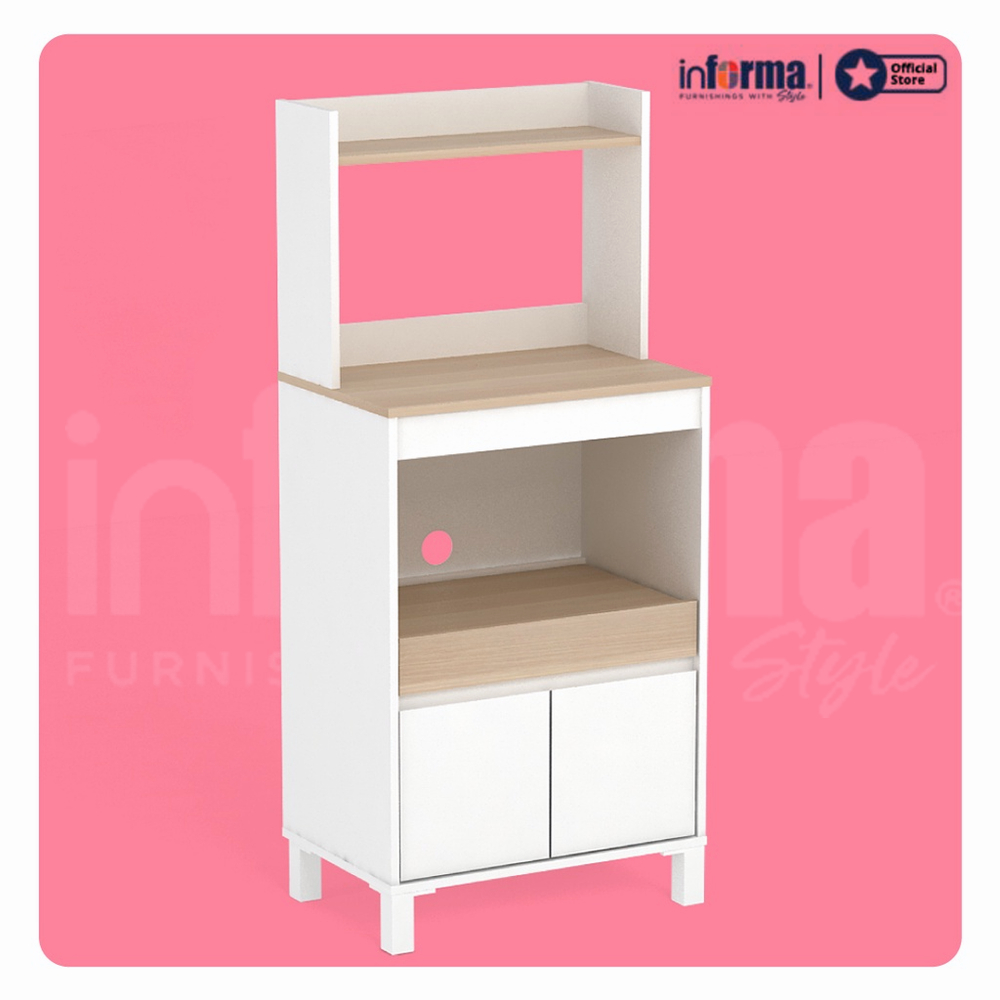 Informa Floor Standing Kitchen Storage Cabinet Kitchen Racks/ Microwave ...