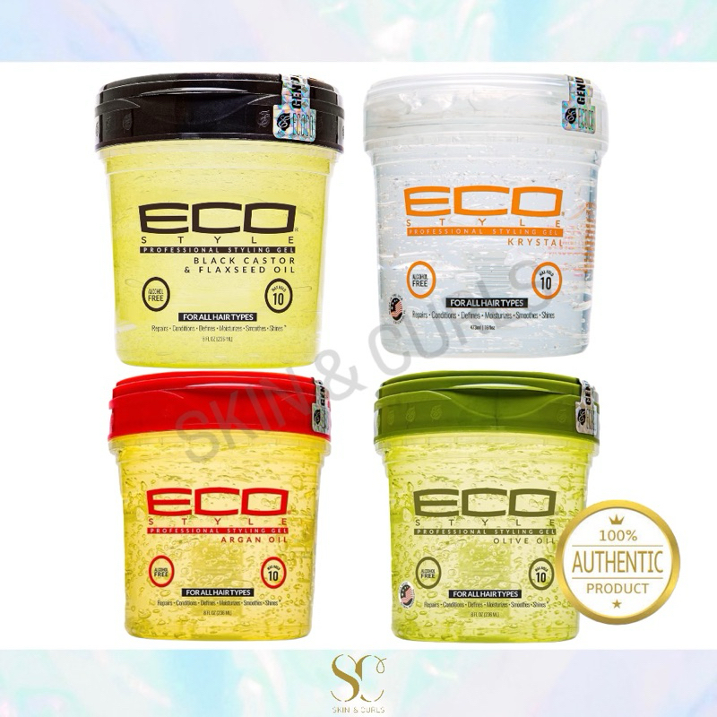 Eco Styler Professional Styling Gel Olive Argan Black Castor Krystal