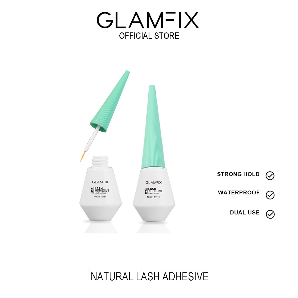 GLAMFIX Natural Lash Adhesive White Lash Glue Waterproof Eyelashes