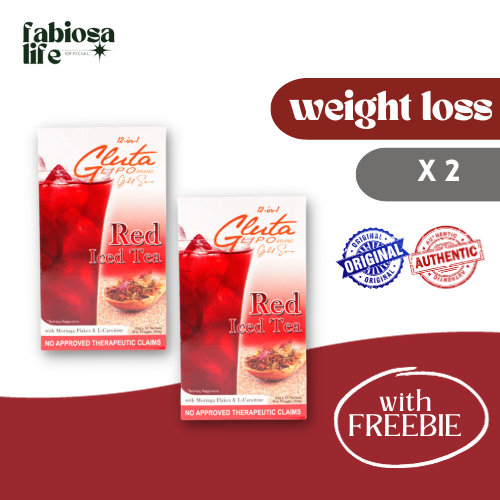 Glutalipo Signature Red Iced Tea 12 In 1 x 10 Sachets (2 BOXES