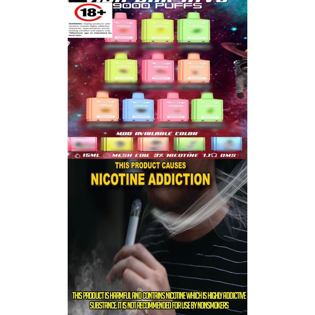 Vida Bar ATVS 9000 Puffs Replaceable Disposable Vape Pod Shopee