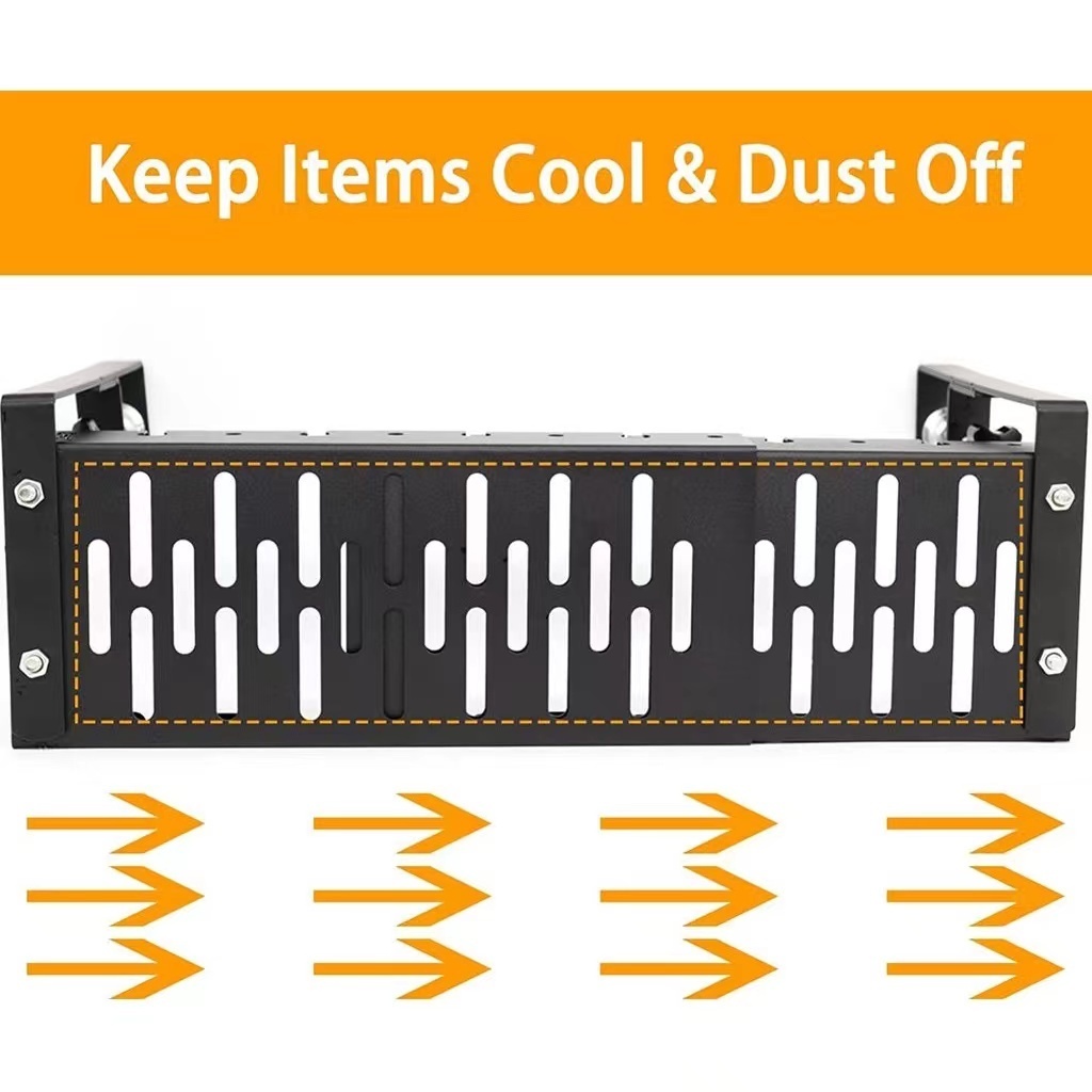 Under Table Storage Rack Cable Management Tray Desk Socket Holder Wire ...