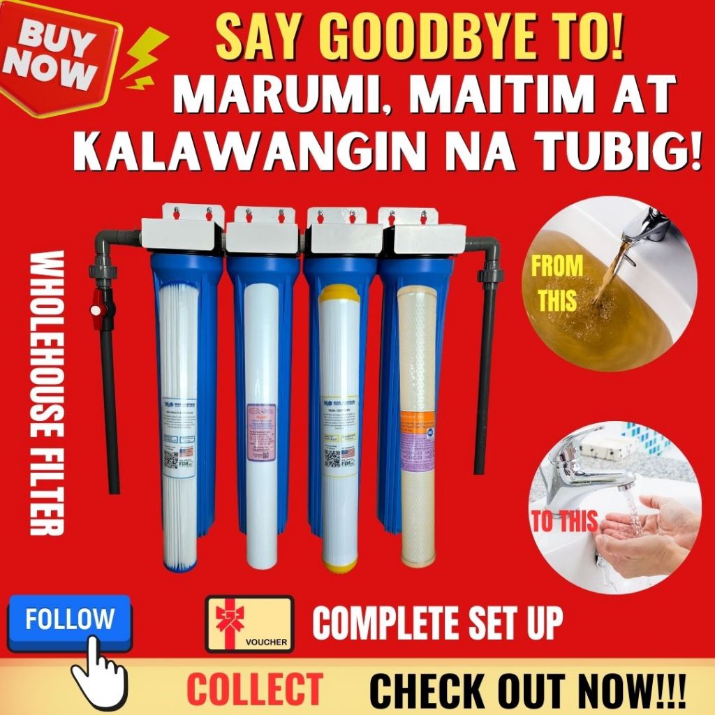 Water Filter System for Deepwell Water Source 4 Stages Premium Setup