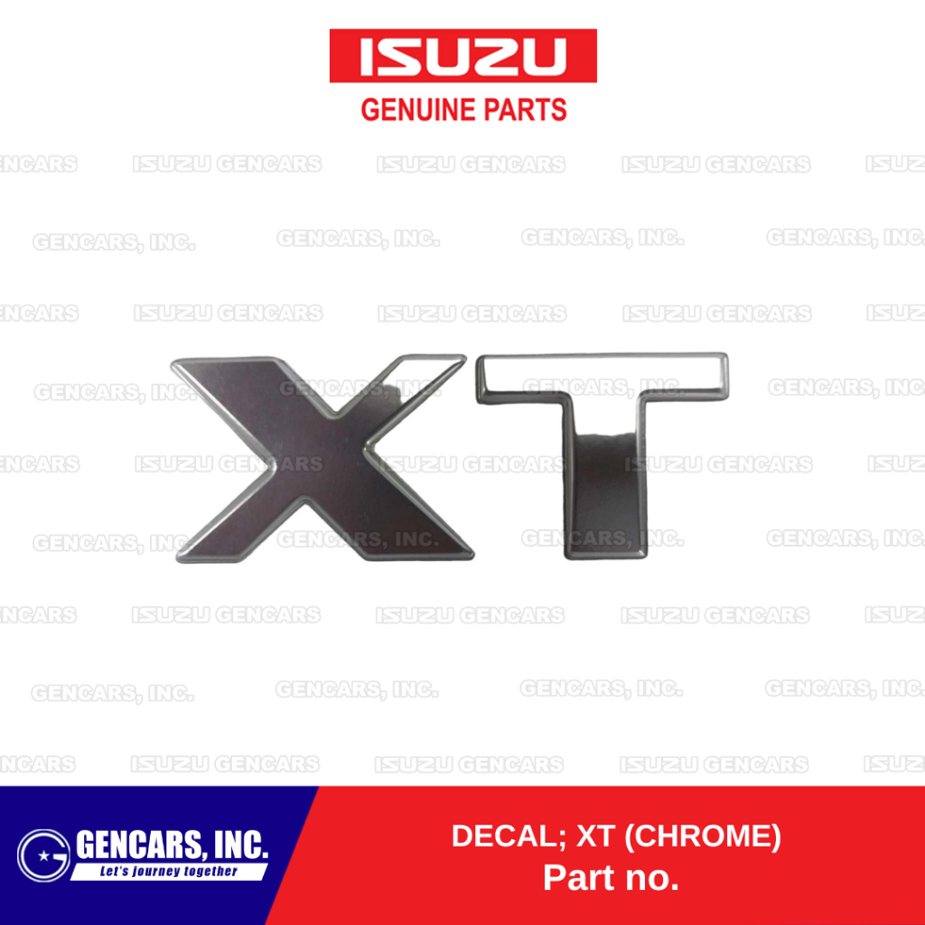 Isuzu Decal XT (2pcs) for Crosswind XT 2007-2015 (8979768240) (Genuine ...