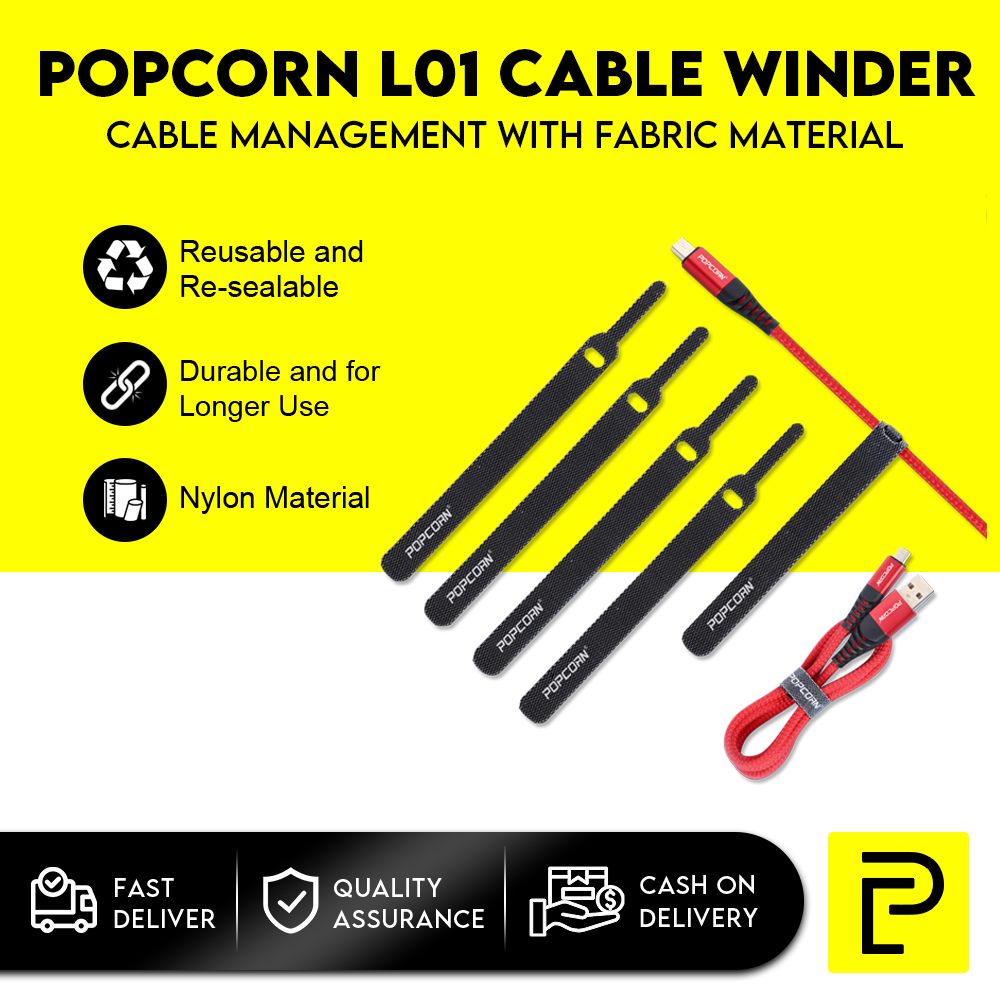 Popcorn L01 Cable Wire Winder Cable Organizer Earphone USB Cable ...