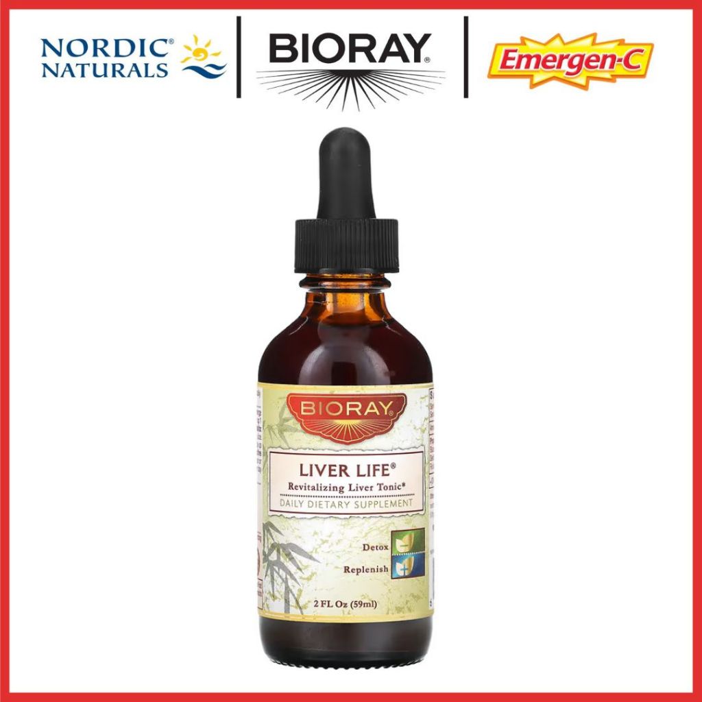 Bioray, Liver Life, Revitalizing Liver Tonic, 2 Fl Oz (59 Ml) & 4 Fl Oz 